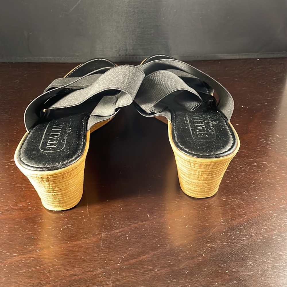 Italian Comfort stretch wedge sandals - Picture 3 of 5